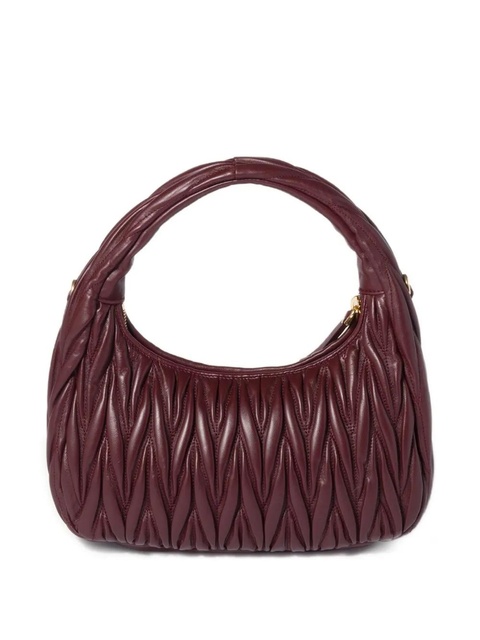 Miu Miu Wander leather tote bag - Red - zdjęcie produktu nr 2