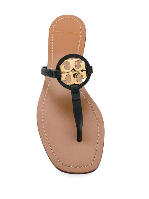 Tory Burch T-medallion flat sandals - Black - zdjęcie produktu nr 2