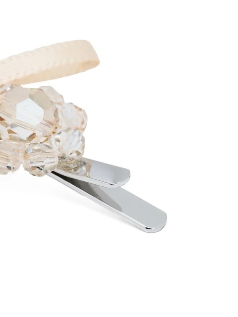 Simone Rocha crystal ribbon hair clip - Silver - zdjęcie produktu nr 2