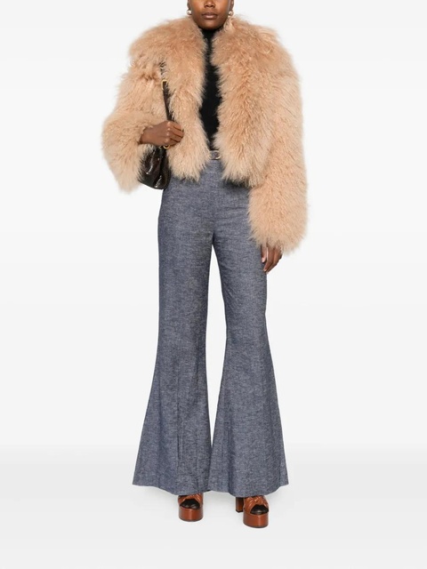 ZIMMERMANN Hypnotic belted flared trousers - Blue - zdjęcie produktu nr 2