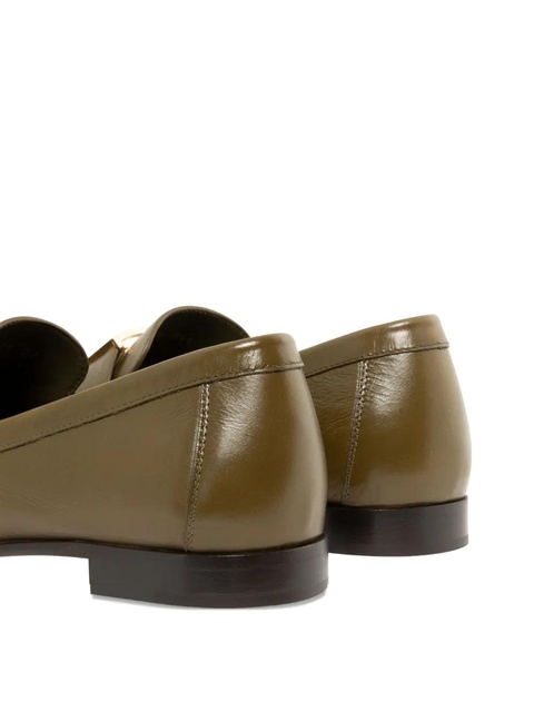 FENDI FF Baguette buckle ruched loafers - Green - zdjęcie produktu nr 2