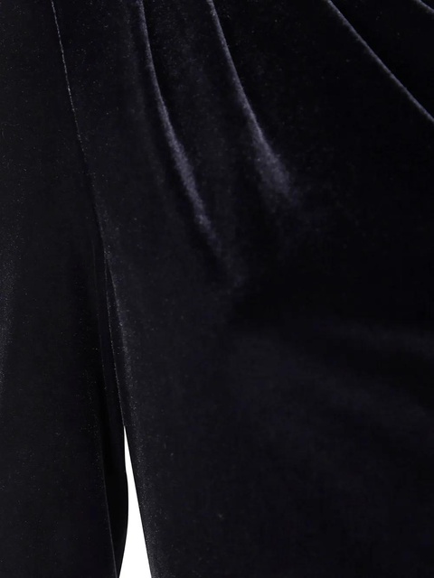 Lauren Ralph Lauren one-shoulder velvet dress - Black - zdjęcie produktu nr 1