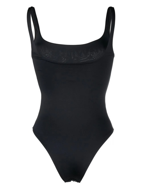 Off-White logo print high-cut swimsuit - Black - zdjęcie produktu nr 2