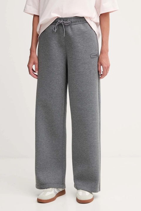 Calvin Klein Jeans spodnie dresowe damskie kolor szary melanżowe LV144D226G - zdjęcie produktu nr 1