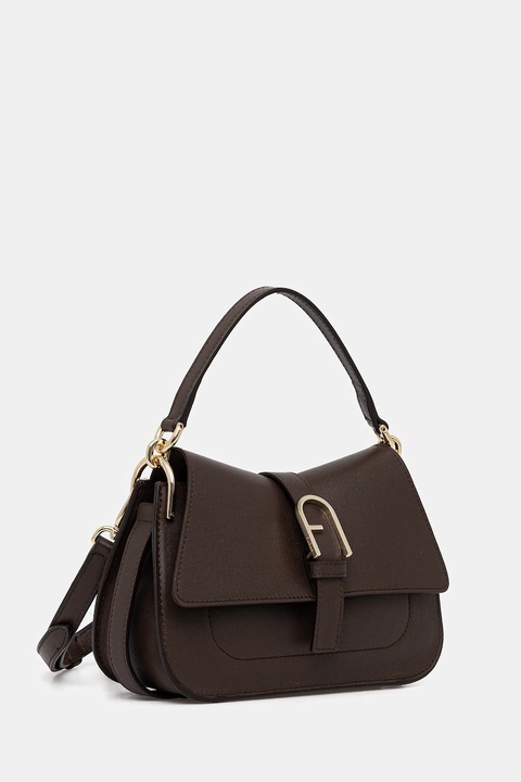 Furla torebka skórzana kolor brązowy WB01032.BX2045.4284S - zdjęcie produktu nr 2
