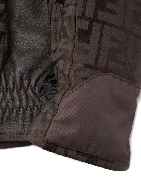 FENDI logo-pattern gloves - Brown - zdjęcie produktu nr 1