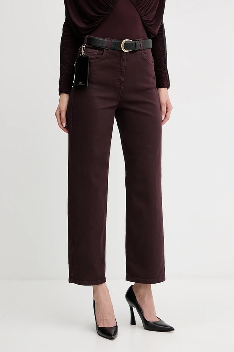 Elisabetta Franchi jeansy damskie high waist PJ04D56E2 - zdjęcie produktu nr 1