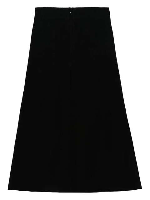 Jil Sander A-line wool midi skirt - Black - zdjęcie produktu nr 1