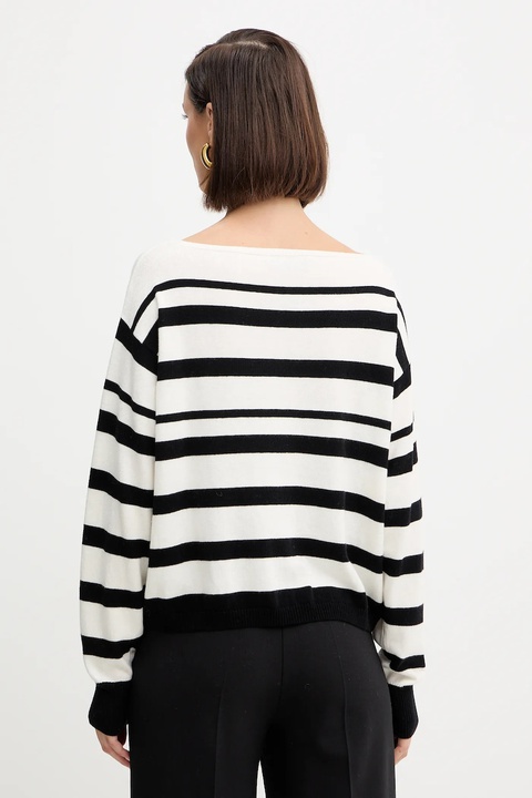 Twinset sweter z domieszką wełny damski kolor czarny lekki 252TP3091 - zdjęcie produktu nr 2