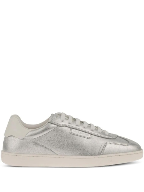 Ferragamo leather low-top sneakers - Grey - zdjęcie produktu nr 1