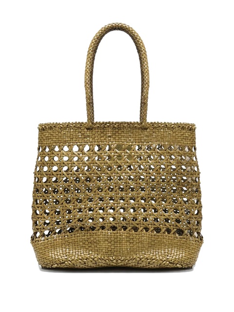 DRAGON DIFFUSION Nantucket woven leather tote bag - Green - zdjęcie produktu nr 2