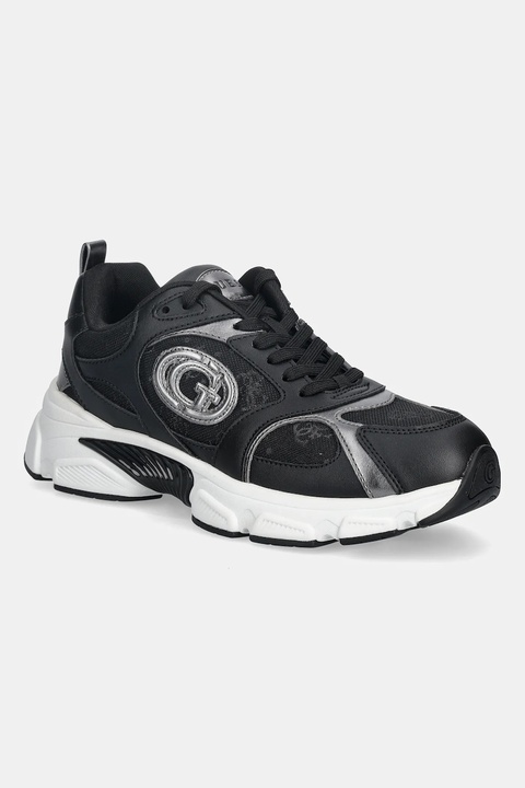 Guess sneakersy IBITHA2 damskie kolor czarny FLFI2B ELE12 - zdjęcie produktu nr 1