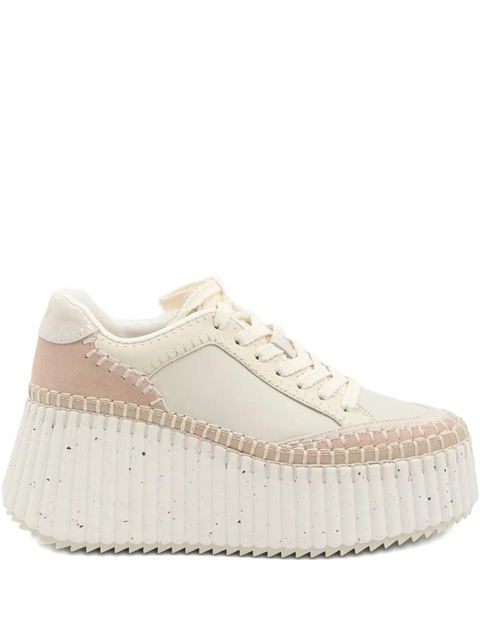 Chloé platform lace-up pumps - Neutrals - zdjęcie produktu nr 1