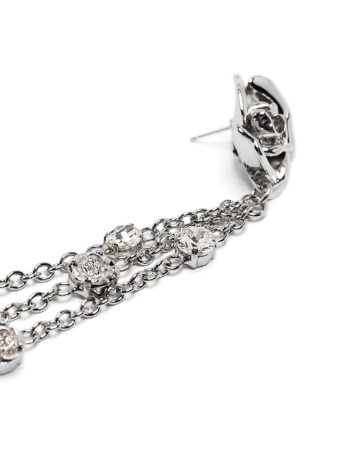 Blumarine rose pendants earrings - Silver - zdjęcie produktu nr 2