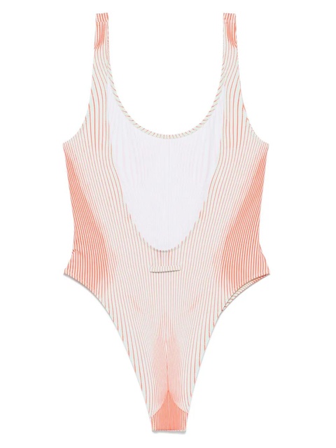 Jean Paul Gaultier Pinstripe Body Morphing swimsuit - Green - zdjęcie produktu nr 2