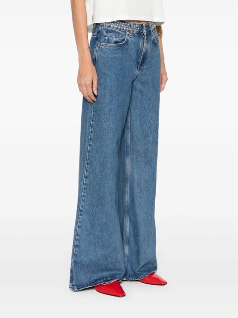Maje studded-waistband jeans - Blue - zdjęcie produktu nr 2