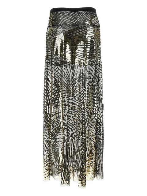 PUCCI sequin-embellishment maxi skirt - Gold - zdjęcie produktu nr 2