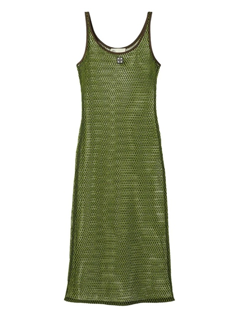 Tory Burch mesh midi dress - Green - zdjęcie produktu nr 1