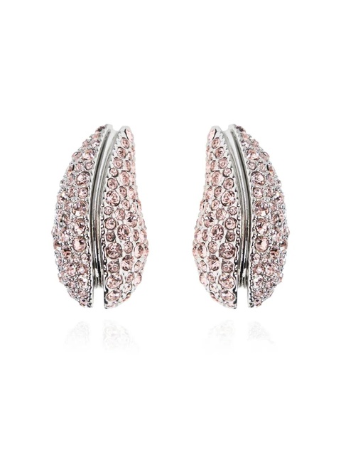 Tory Burch crystal-embellished earrings - Silver - zdjęcie produktu nr 1