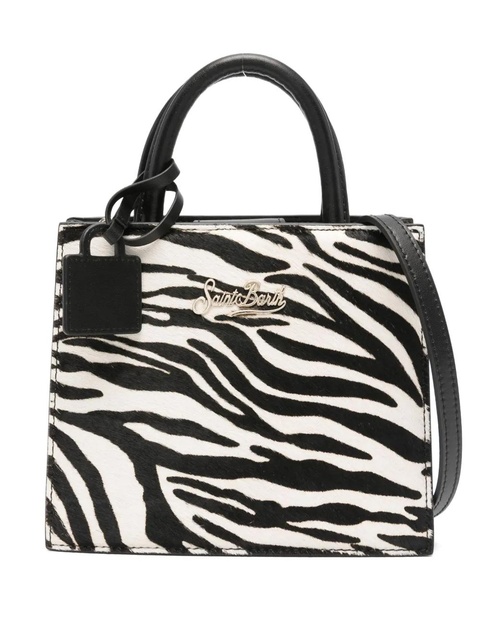 MC2 Saint Barth zebra-print mini bag - Black - zdjęcie produktu nr 1