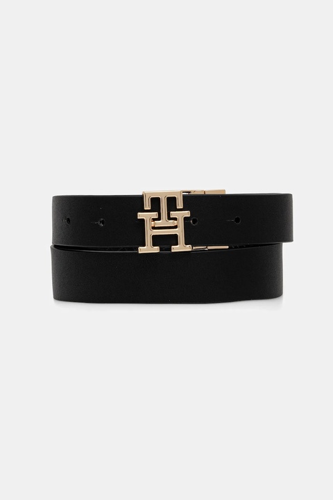 Tommy Hilfiger pasek skórzany dwustronny damski kolor czarny AW0AW18019 - zdjęcie produktu nr 2