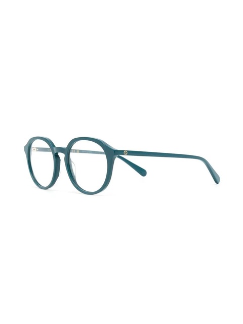 Gucci Eyewear oval Interlocking G logo glasses - Blue - zdjęcie produktu nr 2