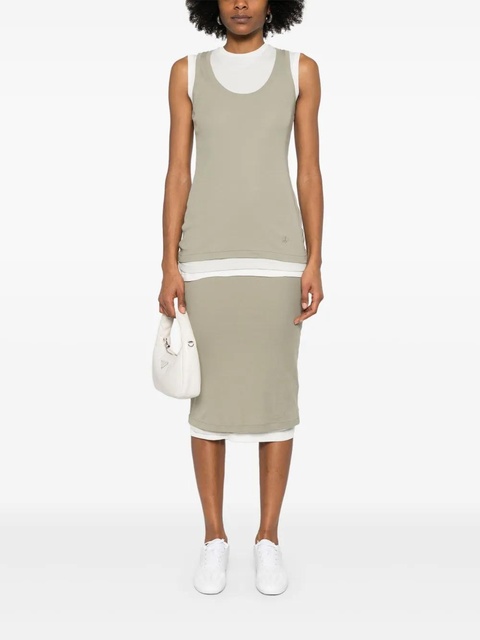 Jil Sander + cotton midi skirt - White - zdjęcie produktu nr 2
