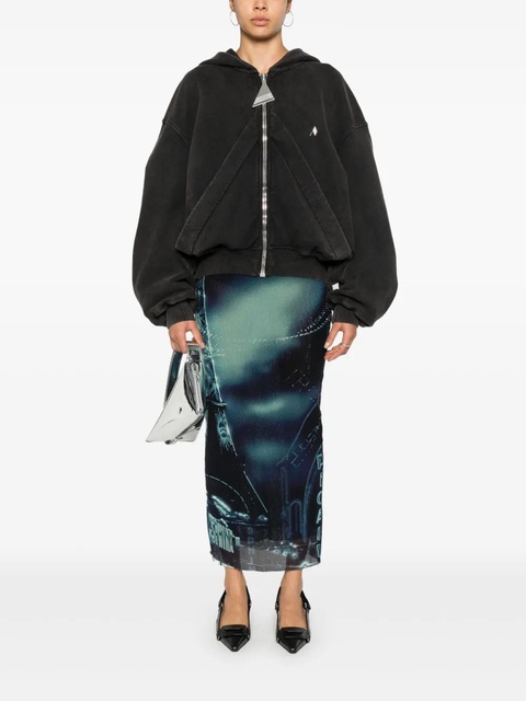 Jean Paul Gaultier Pigalle-print maxi skirt - Blue - zdjęcie produktu nr 1