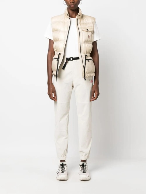 Moncler Grenoble logo-patch belted track pants - White - zdjęcie produktu nr 1