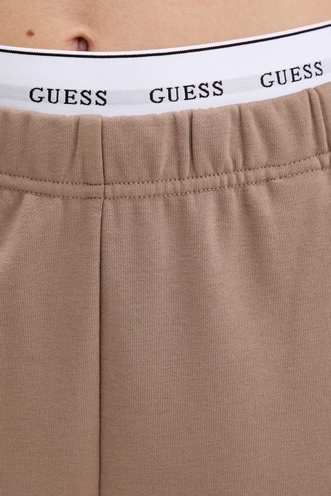 Guess spodnie dresowe SOFIA kolor brązowy gładkie O5RB01 KCO31 - zdjęcie produktu nr 2