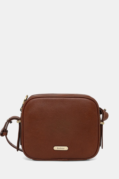 Barbour torebka skórzana kolor brązowy LBA0492 - zdjęcie produktu nr 1