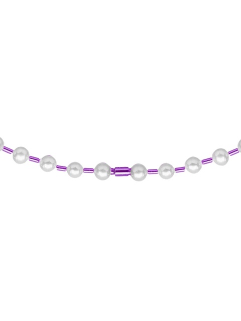 EÉRA 18K white gold Vita pearl necklace - Purple - zdjęcie produktu nr 2