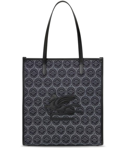 ETRO medium Love Trotter denim tote bag - Blue - zdjęcie produktu nr 1