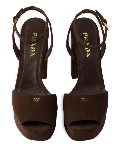 Prada 115mm platform sandals - Brown - zdjęcie produktu nr 2