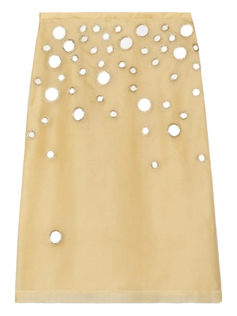 Tory Burch embellished mirror skirt - Neutrals - zdjęcie produktu nr 1