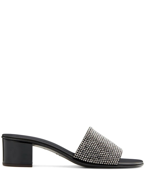 Giuseppe Zanotti Adelia 50 crystal-embellished sandals - Black - zdjęcie produktu nr 1