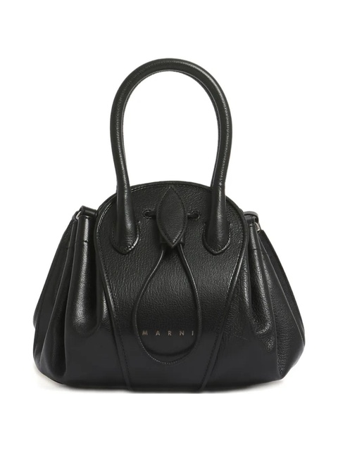 Marni tubular handle tulipea shoulder bag - Black - zdjęcie produktu nr 1