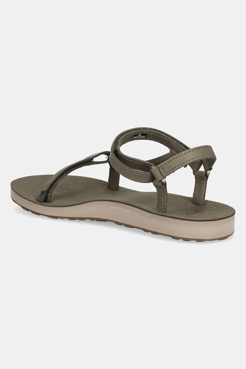 Teva sandały skórzane Original Universal Slim Lea damskie kolor zielony 1151031 - zdjęcie produktu nr 2