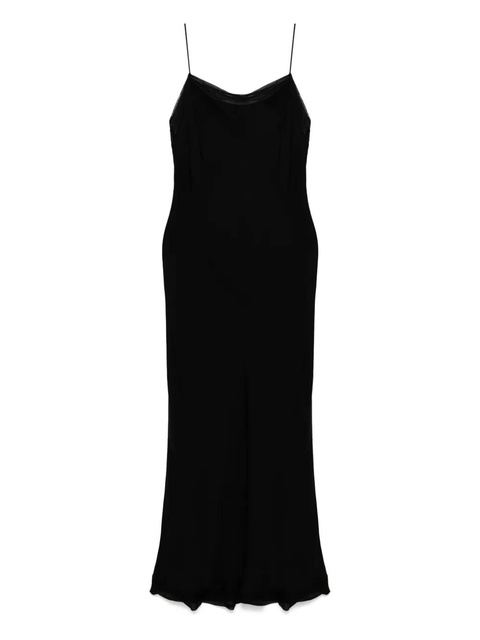 TOTEME satin slip maxi dress - Black - zdjęcie produktu nr 1