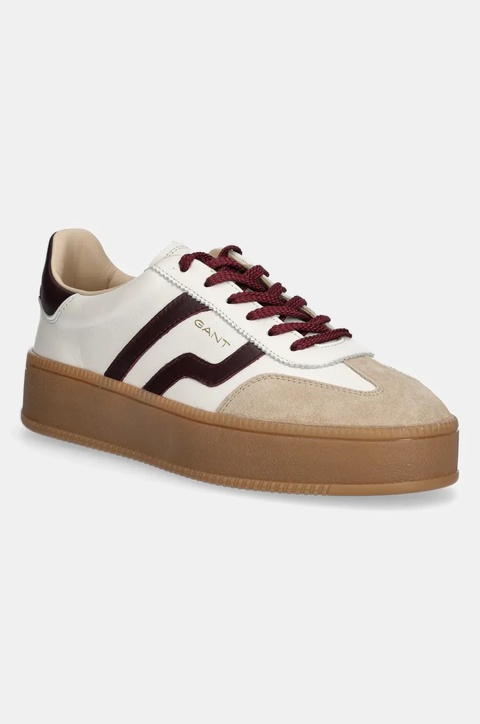 Gant sneakersy skórzane Cuzmani damskie kolor beżowy 31531047 - zdjęcie produktu nr 1
