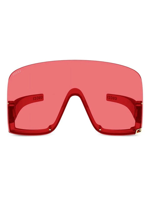 Gucci Eyewear logo-detail sunglasses - Red - zdjęcie produktu nr 1
