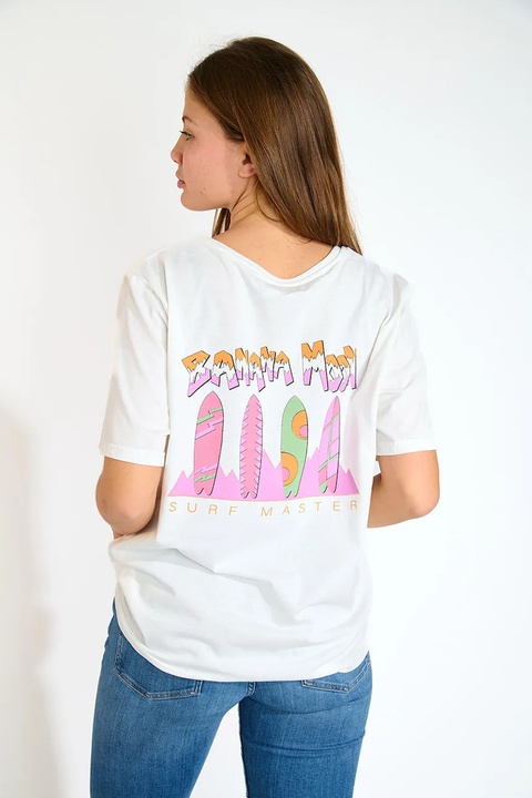 Banana Moon t-shirt bawełniany Urbana damski kolor beżowy CRISP.URBANA - zdjęcie produktu nr 1