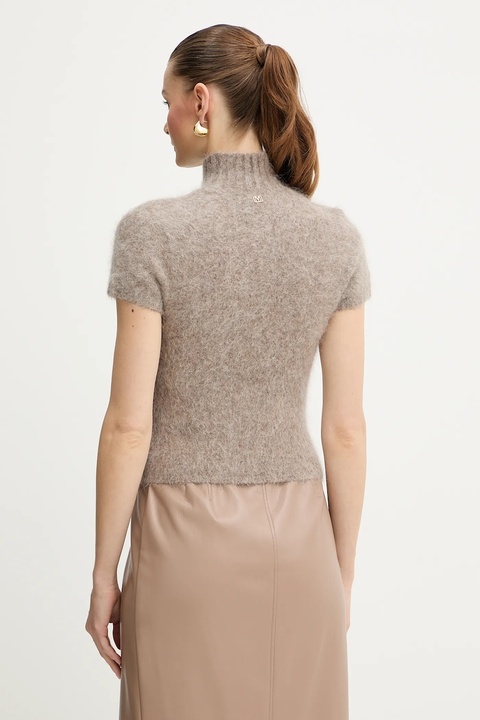 Marciano Guess sweter z dodatkiem alpaki AGNES damski kolor brązowy z półgolfem 5BGR10 5794Z - zdjęcie produktu nr 2