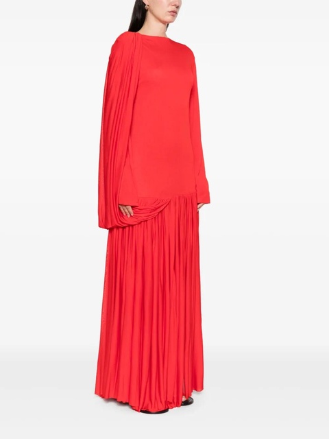 CALVIN KLEIN COLLECTION Sara draped pleated gown - Red - zdjęcie produktu nr 2