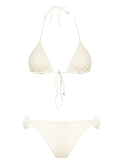 La Reveche Shayna faux-flower bikini - Neutrals - zdjęcie produktu nr 2