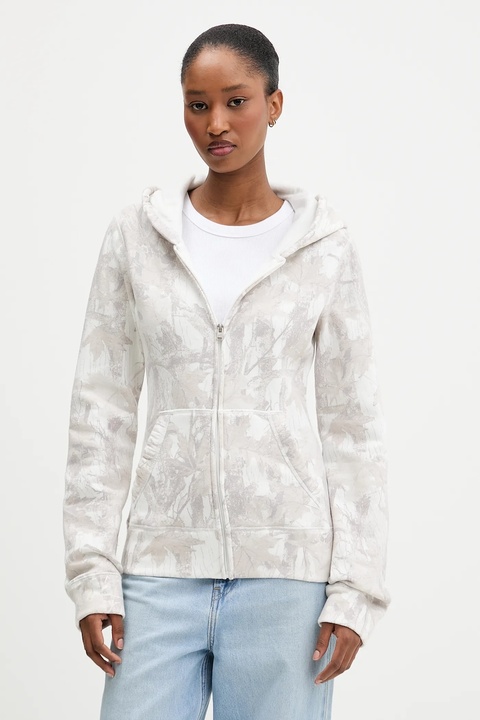 Hollister Co. bluza damska kolor beżowy z kapturem wzorzysta KI352-5243-108 - zdjęcie produktu nr 1