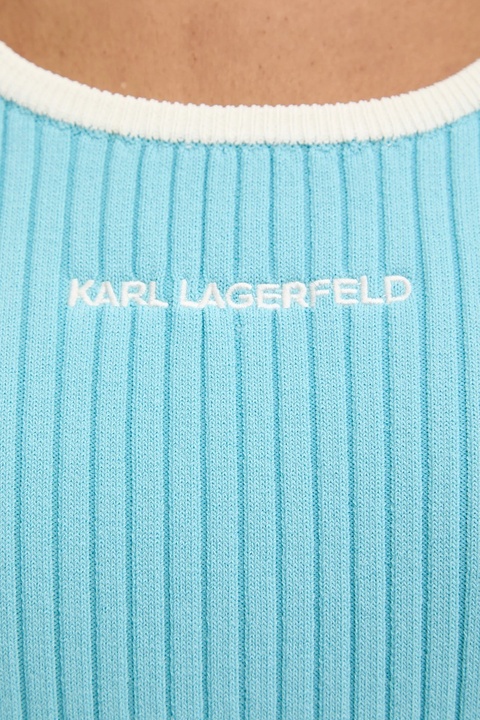 Karl Lagerfeld sukienka kolor niebieski midi dopasowana A3W13039 - zdjęcie produktu nr 2