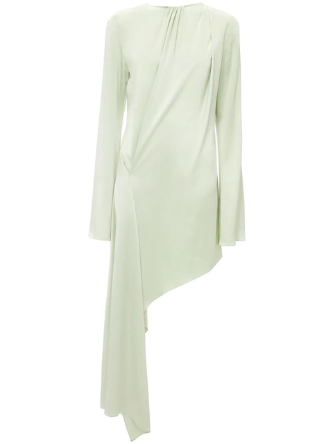 JW Anderson long-sleeve asymmetric dress - Green - zdjęcie produktu nr 1