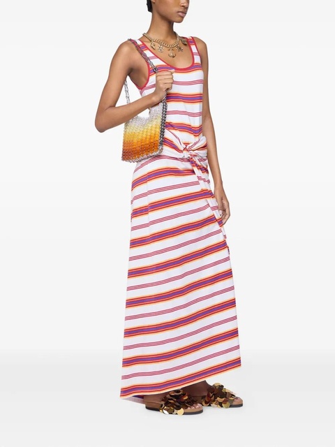 Rabanne striped maxi dress - White - zdjęcie produktu nr 2