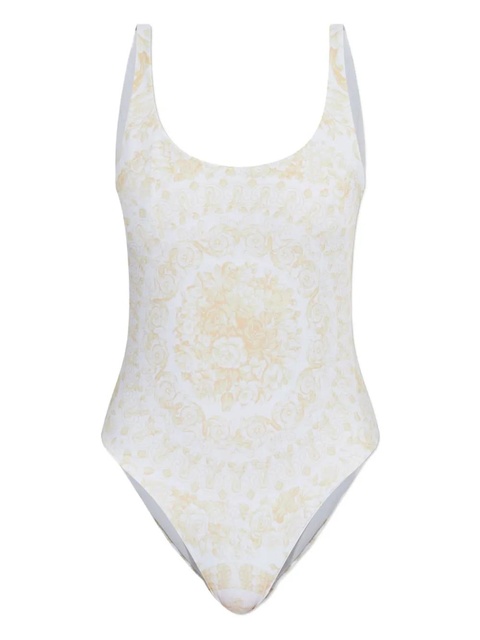 Versace floral-print swimsuit - White - zdjęcie produktu nr 1